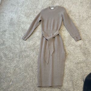 LPA long sleeved ribbed knit sweater dress